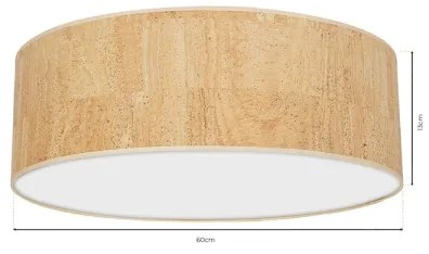 Plafoniera CORK 3xE27/60W/230V