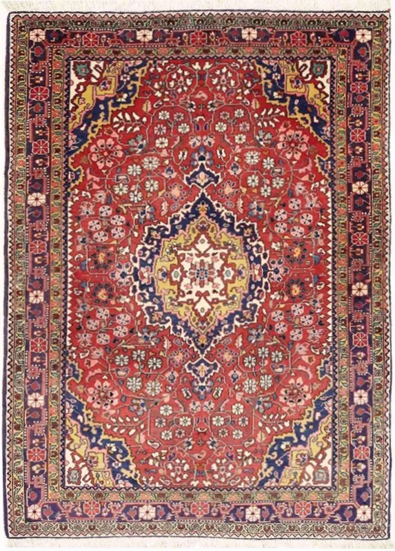 Jozan Tappeto persiano 160 x 110 Rosso (Iran) Annodato A Mano