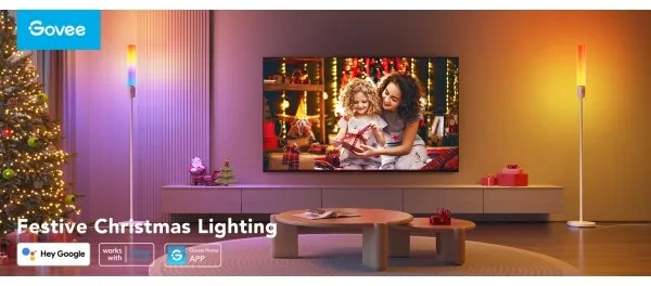 Govee - Lampada da terra dimmerabile a LED CYLINDER SMART RGBICWW 2200-6500K