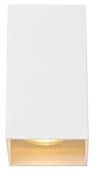 Applique da parete quadrata di design bianca - Sabbir