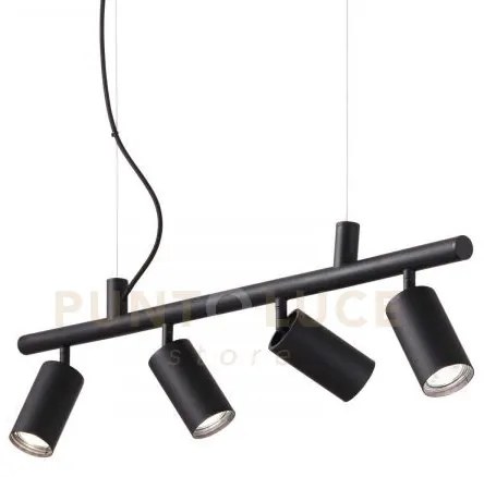 Dynamite sospensione con 4 faretti orientabili  tondi attacco gu10 ...