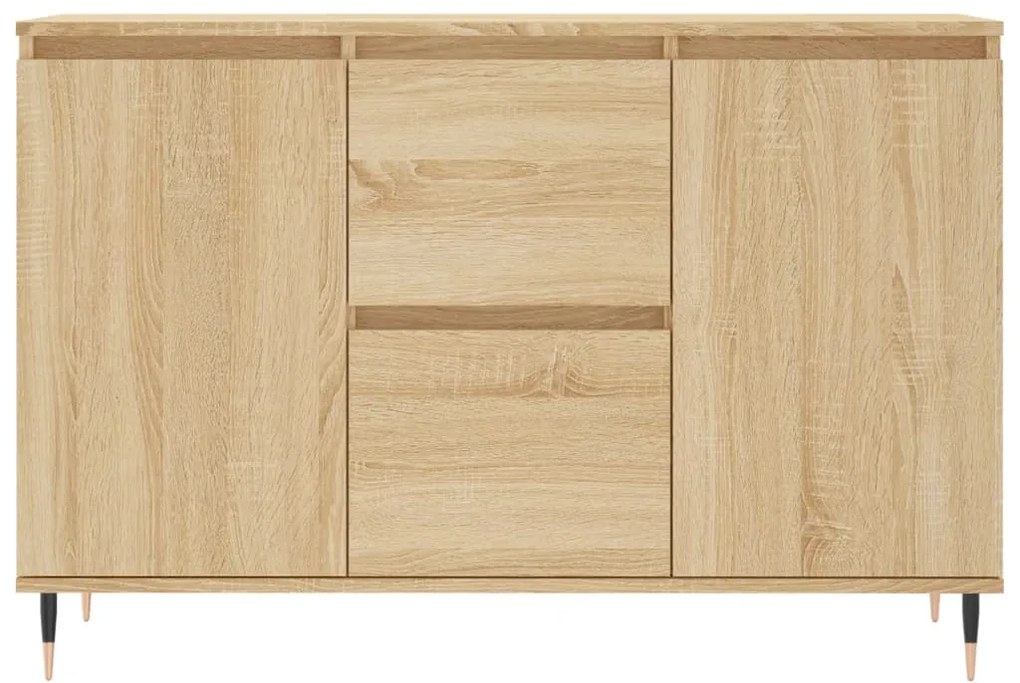 Credenza rovere sonoma 104x35x70 cm in legno multistrato