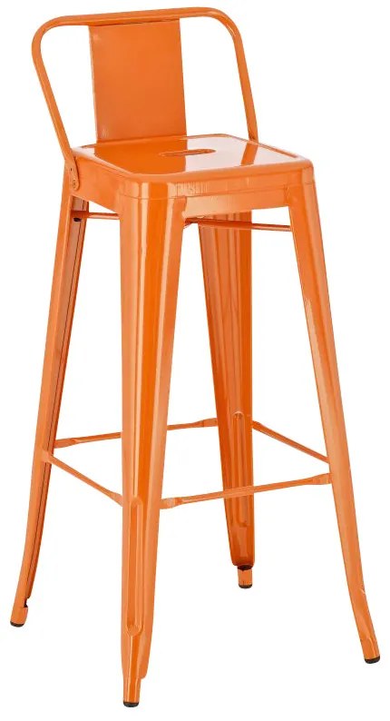 Sgabello Da Bar İn Metallo Mason - Lepitome Di Classe E Robustezza / Orange