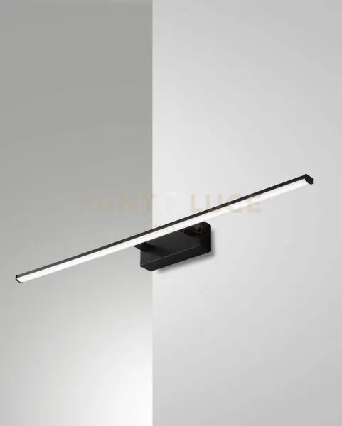 Nala applique nero l.75cm a led 3000k - 15w - 1850 lm ip44
