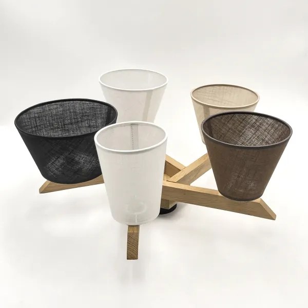 Brilagi - LED  Lampadario a plafone ANTHONY 5xE14/40W/230V quercia