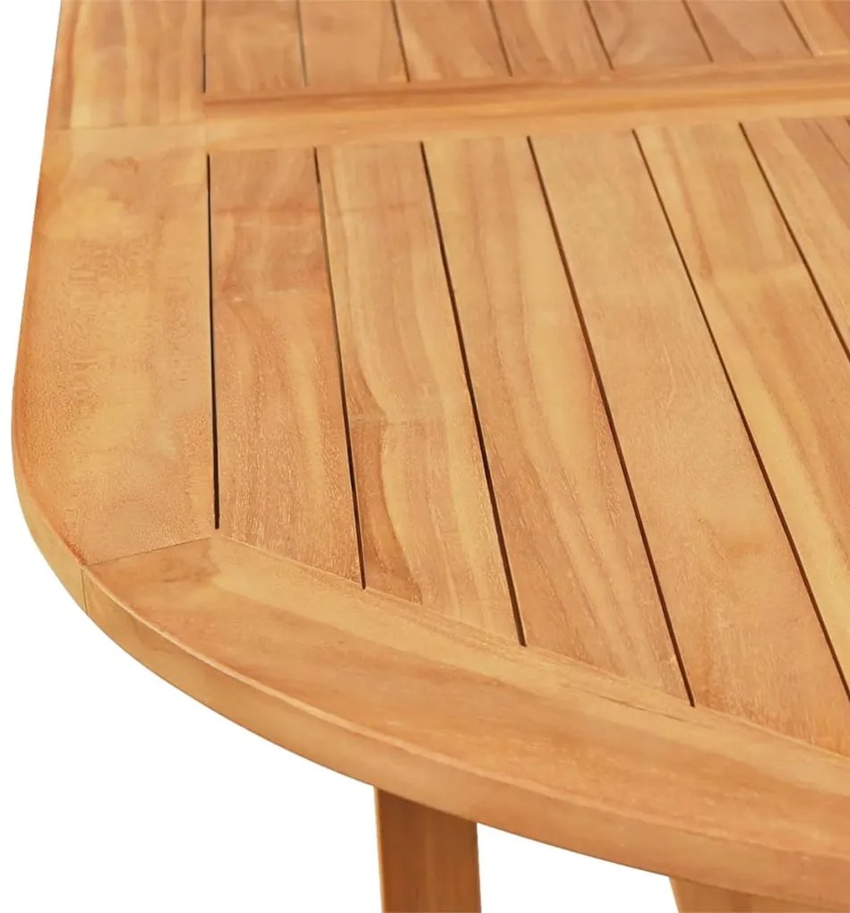 Set da pranzo da giardino 7 pz in legno massello di teak