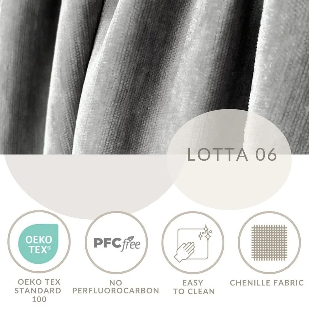 Letto matrimoniale imbottito grigio chiaro con spazio contenitivo e rete 140x200 cm Mija - Maison de Rêve