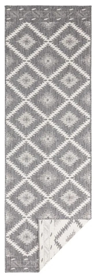 Tappeto da esterno grigio e crema , 80 x 250 cm Malibu - NORTHRUGS