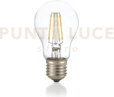 Lampadina attacco e27 in vetro goccia trasparente ø 60 x h 105 mm 8...