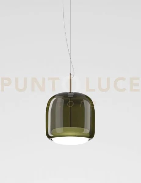 Jube sospensione p verde antico bianco oro satinato 2 l2202  1 led ...