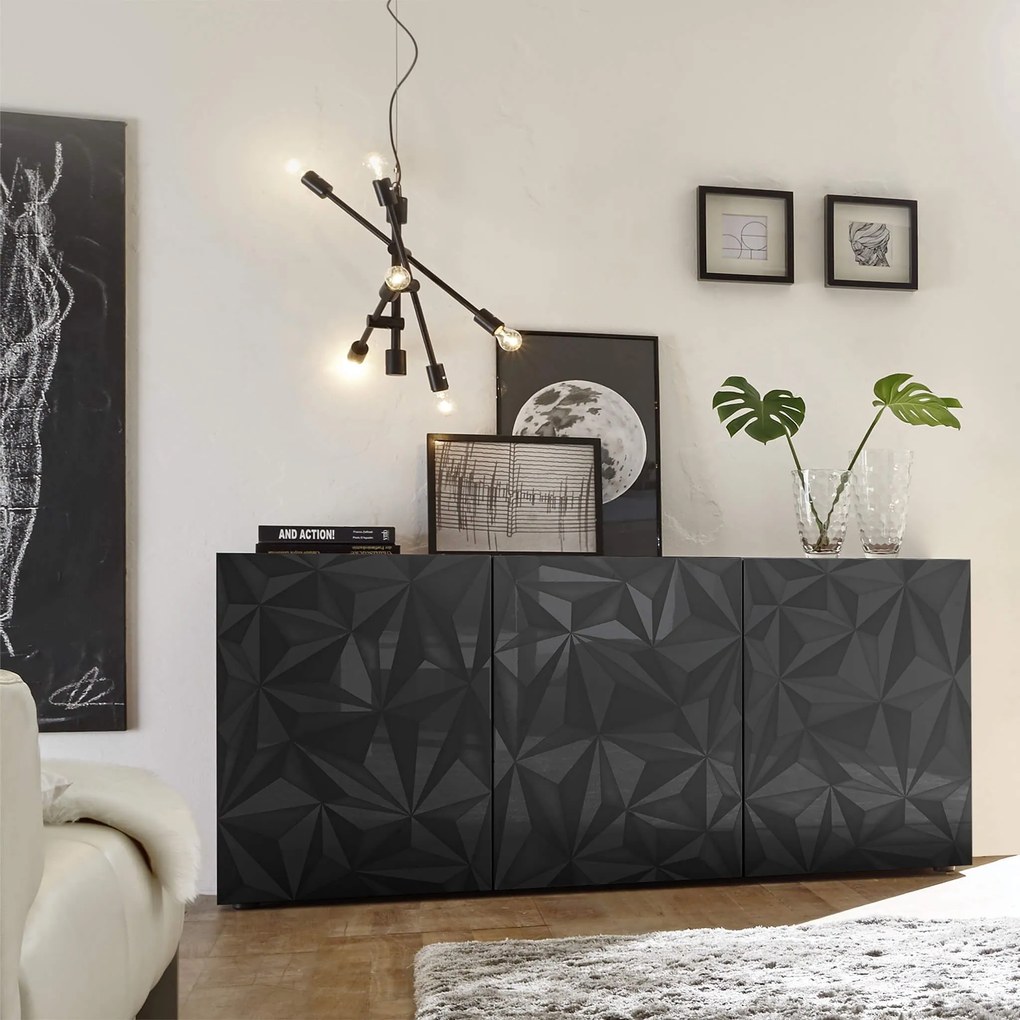 LION - madia di design moderno 3 ante