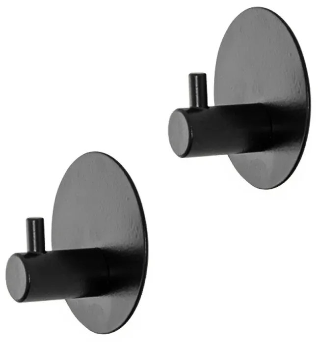 Appendini portasciugamani in acciaio nero opaco Metal