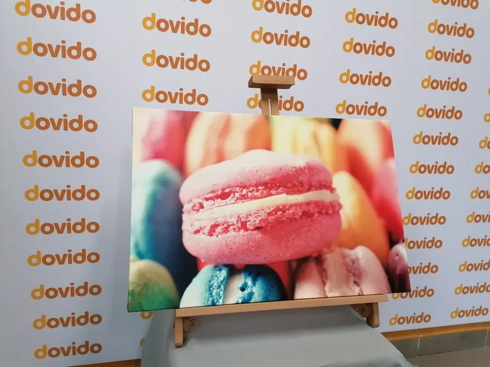 Quadro su tela – Macaron colorati
