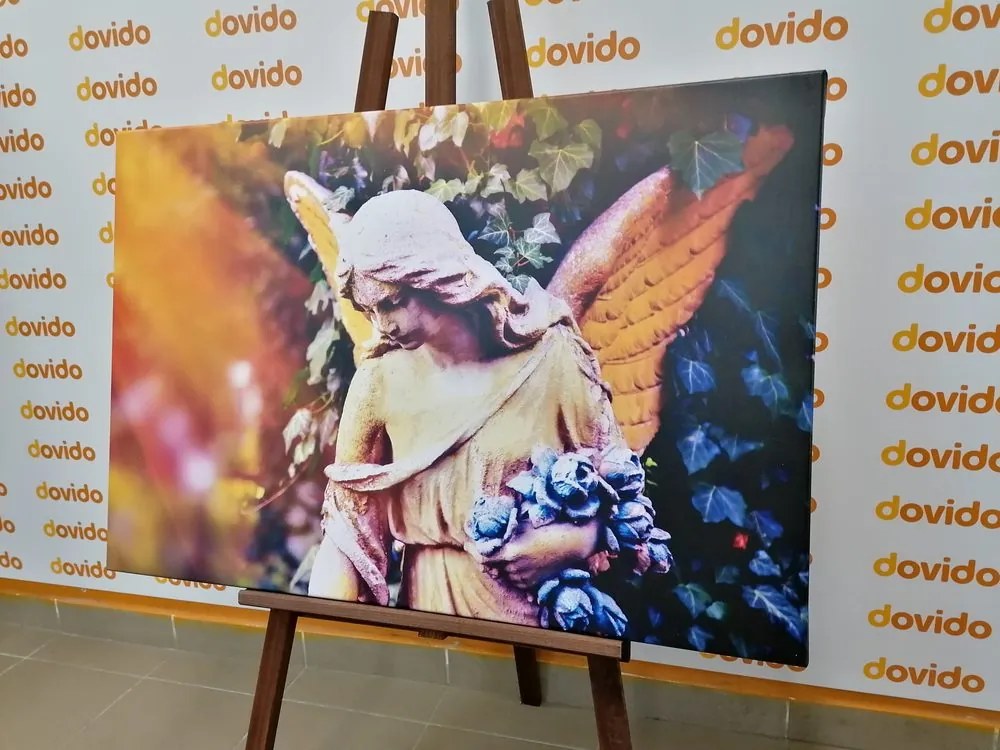 Quadro su tela – Statua di angelo