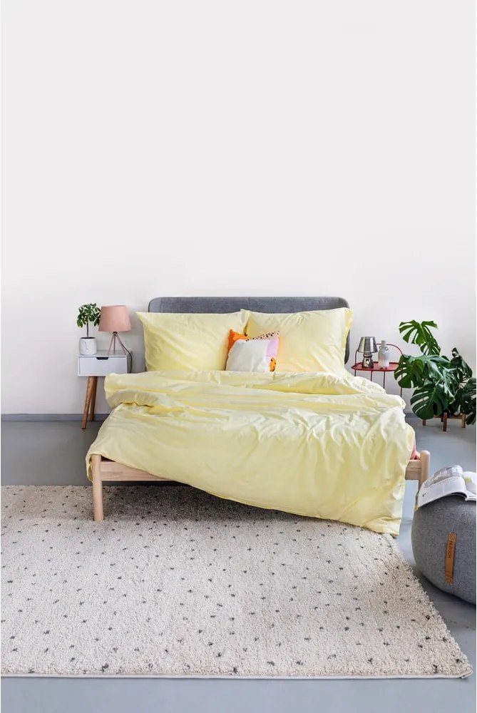 Tappeto nero/color crema 120x180 cm Dottie Black – Universal