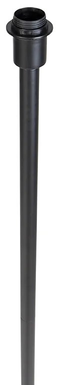 Lampada da terra moderna nera senza paralume 149 cm - Simplo