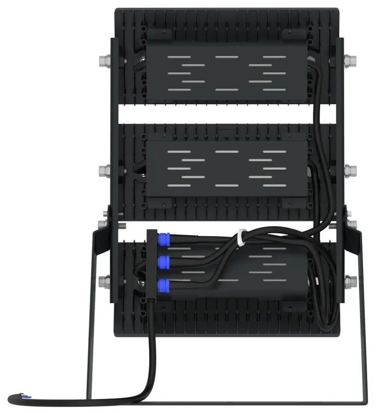 Faro Modulare LED 600W IP66, 167lm/W, No Flickering con driver Philips Colore Bianco Naturale 4.000K, Scegli l'angolo di illuminazione 60°, Scegli le staffe dei moduli Orientabili