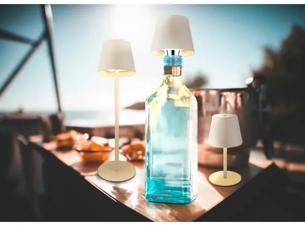 Globo 58488S - Lampada LED dimmerabile ricaricabile da esterno con controllo touch VANNIE 3W/5V IP54 1800 mAh