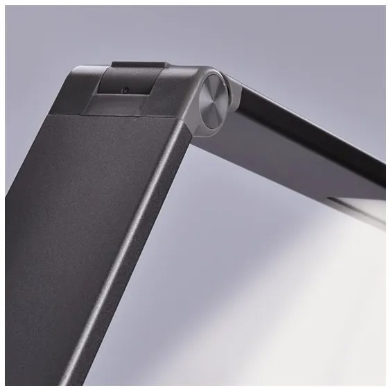 Solight WO55-G - Lampada da tavolo LED dimmerabile con caricatore wireless LED/10W/100-240V grigia