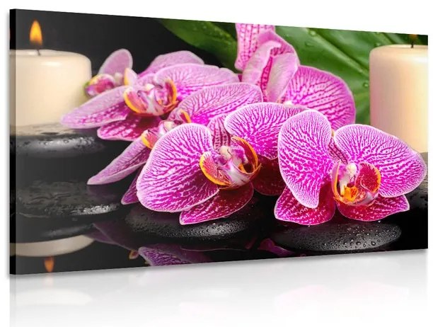Quadro su tela – Composizione Zen con candele