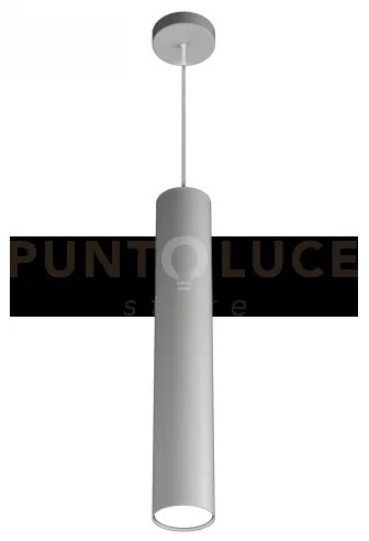 Shape sospensione tubo h.50 1 luce grigio 1143-s50-gr