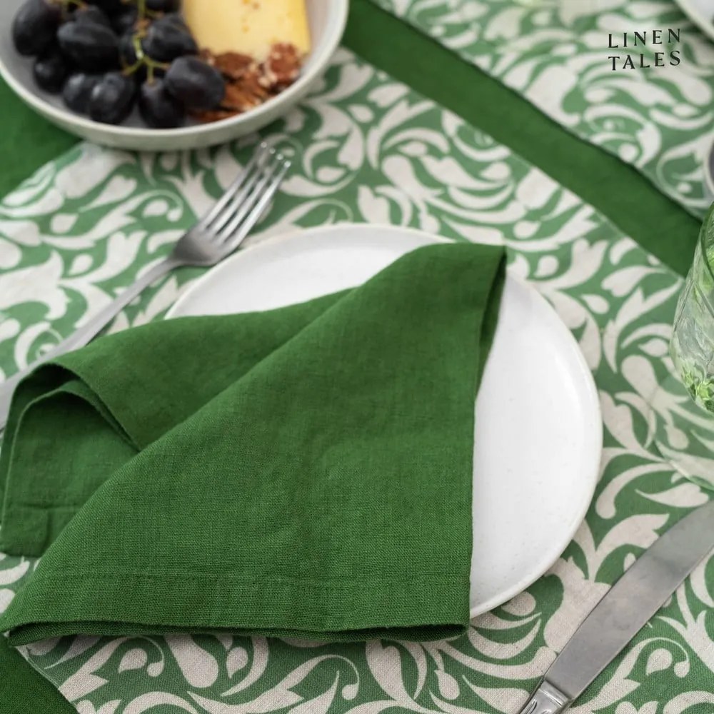 Set di tovaglioli in lino 2 pz 40x40 cm True Green – Linen Tales
