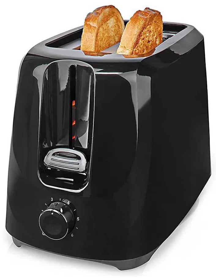 Nedis KABT150EBK - Tostapane due fori 700W/230V nero