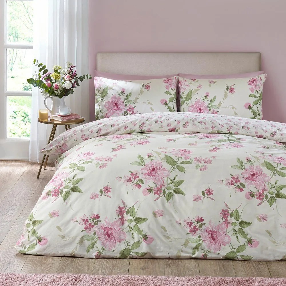 Set copripiumino e federa per letto matrimoniale 3 pezzi 200x200 cm Avebury Floral – Catherine Lansfield