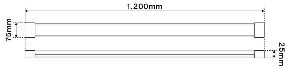 Plafoniera LED Slim Lineare 120cm 40W 4400lm
