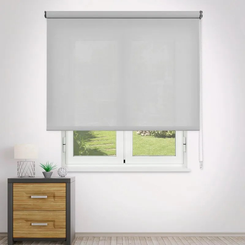 Tenda a rullo screen VIEWTEX VTX 1% grigio, bianco 119x250 cm
