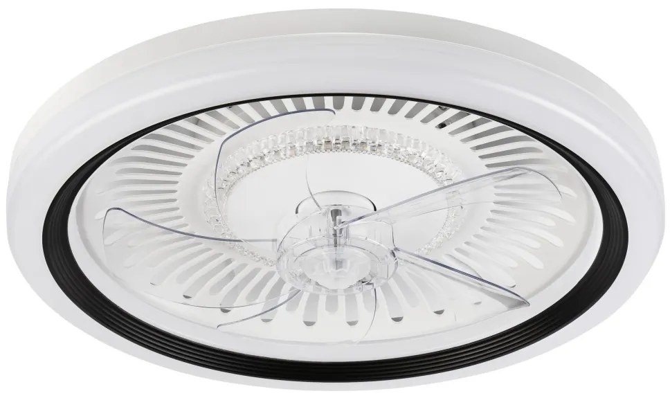 Plafoniera LED con ventilatore GEMMA LED/37W/230V bianco + +TC