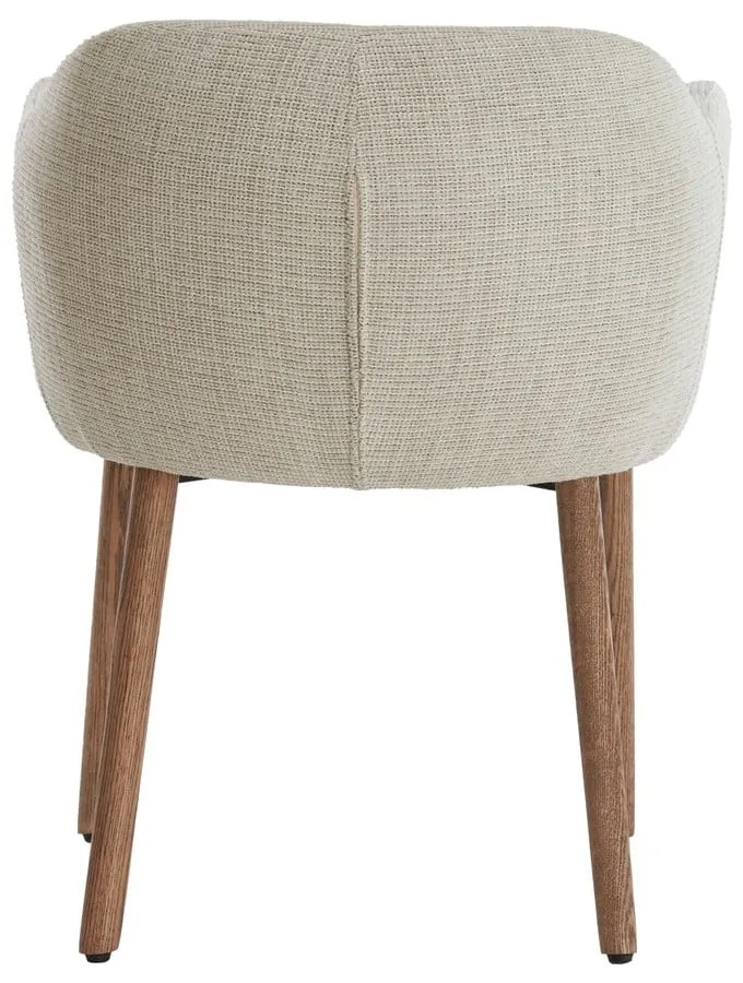 Set di sedie da pranzo beige in imbottito con braccioli 2 pz Blaine – Light &amp; Living