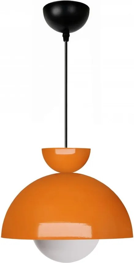 Lampadario arancione con paralume in metallo ø 25 cm Arta – Opviq lights