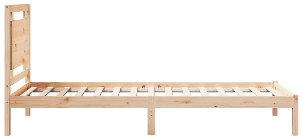 Giroletto extra lungo senza materasso 100x220 cm legno massello