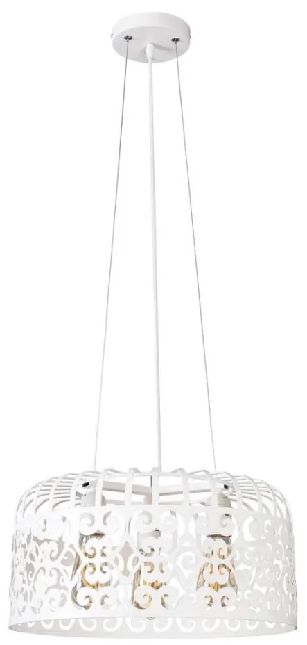 Rabalux 2163 - Lampadario ALESSANDRA 3xE27/60W/230V bianco
