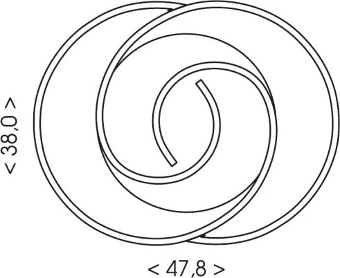 Brilagi - Plafoniera LED dimmerabile VELO LED/70W/230V 38x47,8 cm + telecomando