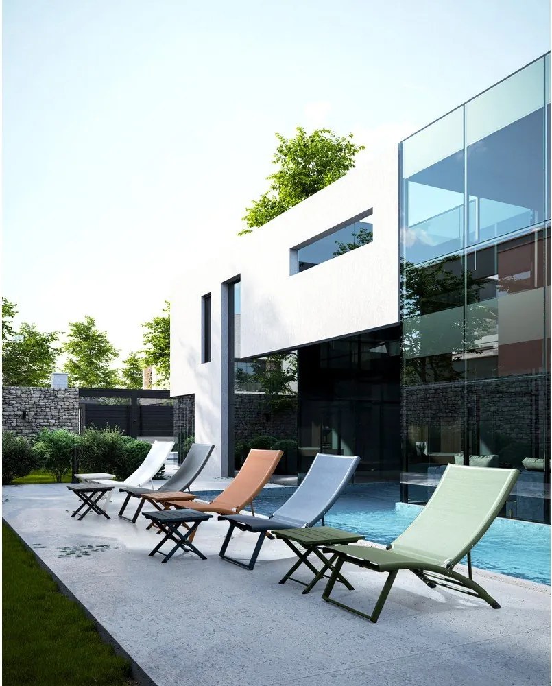 Tavolino da giardino in alluminio 43x44 cm Taylor - Bizzotto