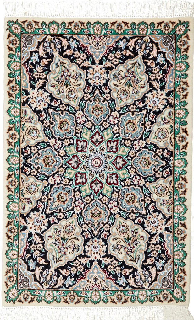 Nain Tappeto persiano 90x60 (Iran) Annodato A Mano