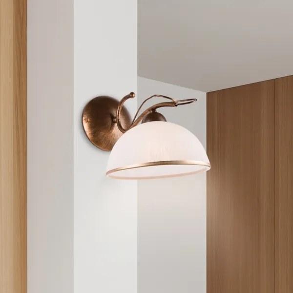 Lampada da parete COBRA 1xE27/60W/230V bronzo/patina