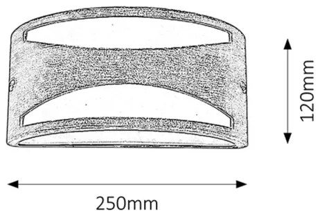 Rabalux 8510 - Applique da esterno MANHATTAN 1xE27/60W/230V IP54