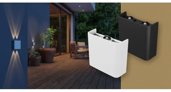 Applique a LED da esterno LUNARIX LED/2W/230V 3000-6000K CRI 90 IP54 bianco