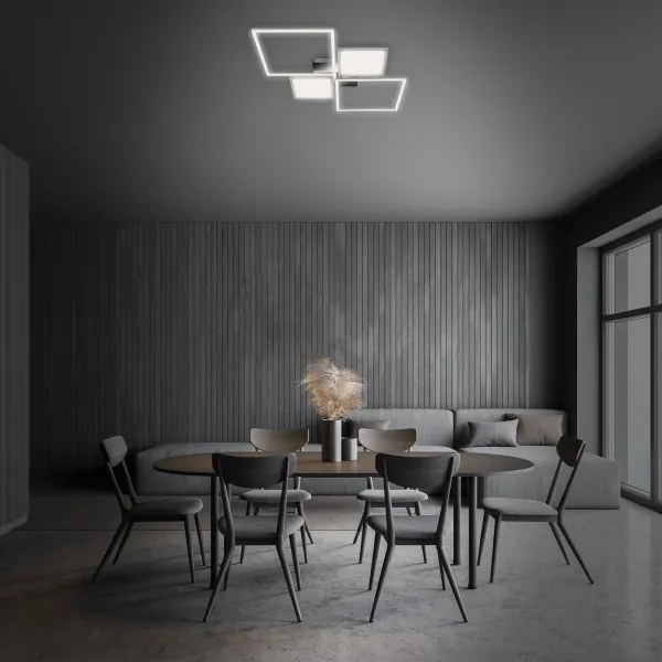 Briloner 3530-018 - Lampadario a plafone LED dimmerabile FRAME LED/40W/230V + +TC