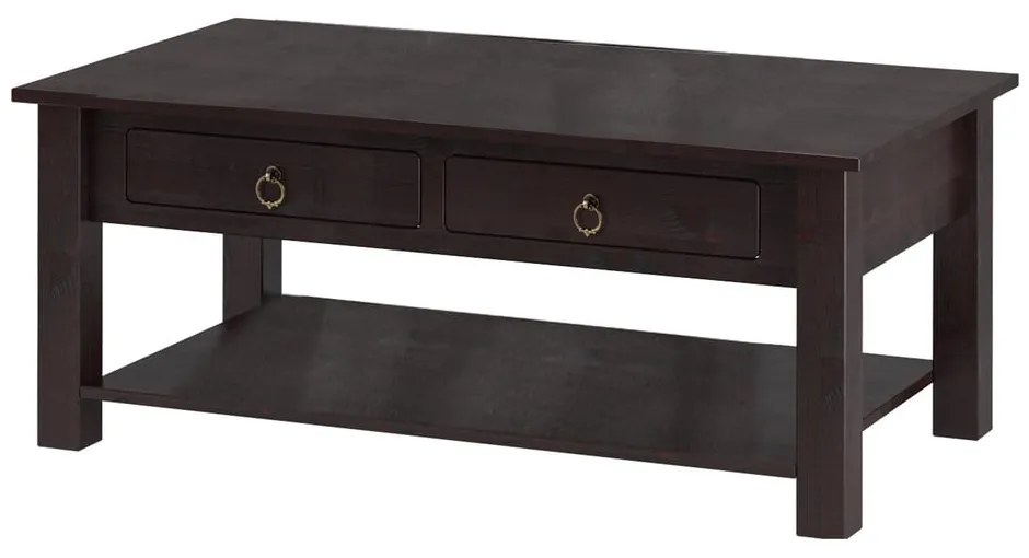 Tavolino in pino marrone scuro Inda Inga - Støraa