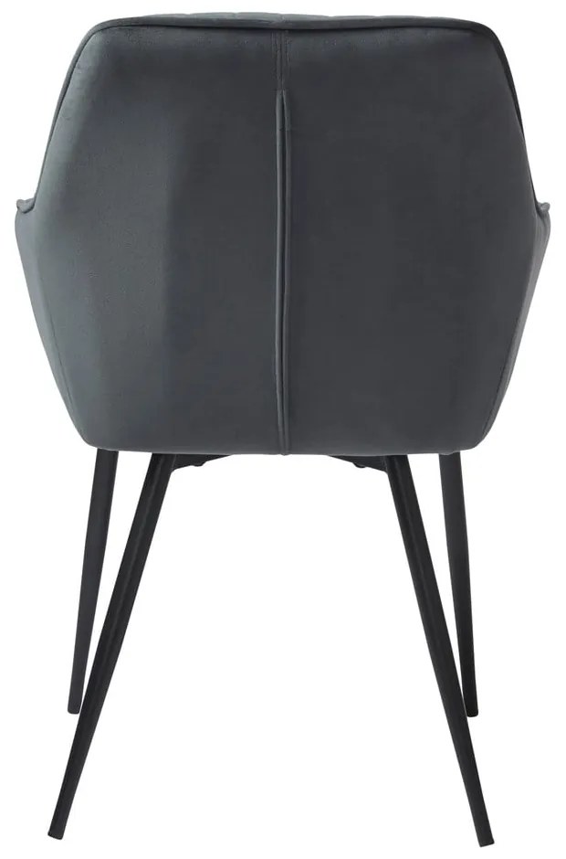 Set di sedie da pranzo grigia in imbottito con braccioli 2 pz Nolan Stripe – Unique Furniture