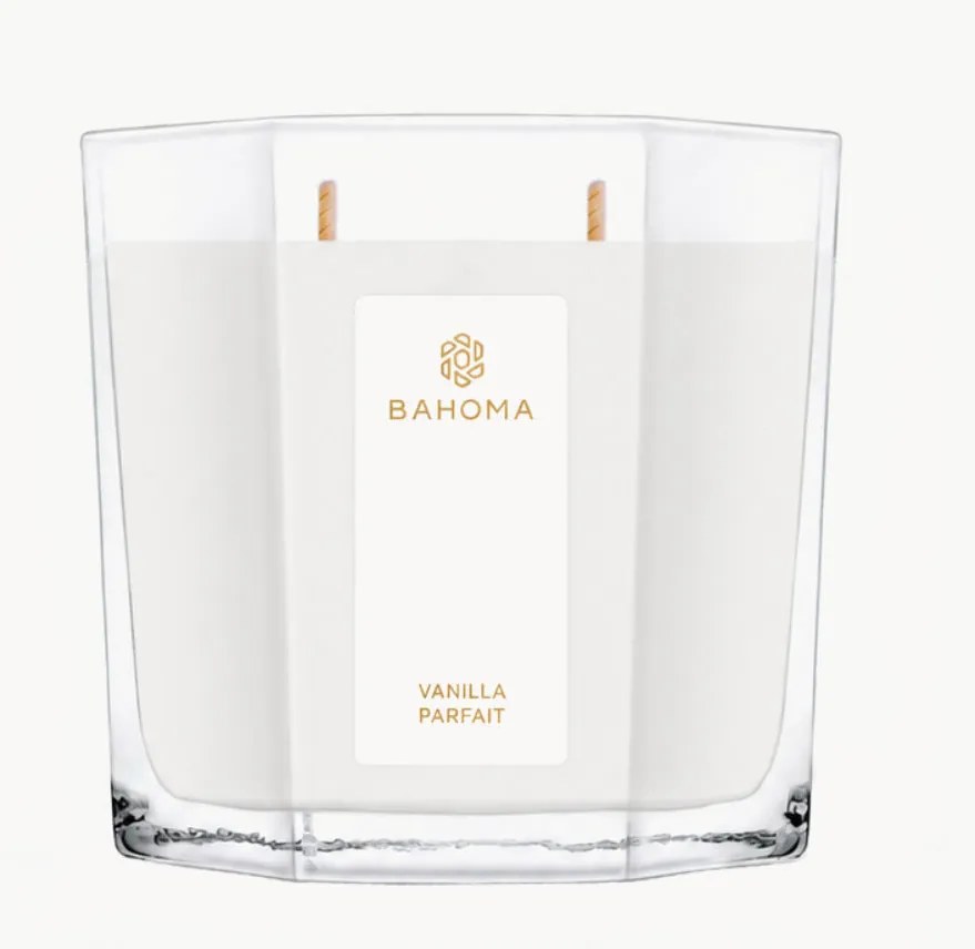 Candela profumata XL fatta a mano Vanilla Parfait (vaniglia, prugna)