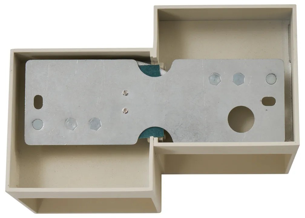 Applique moderna beige 2 luci - Transfer Double