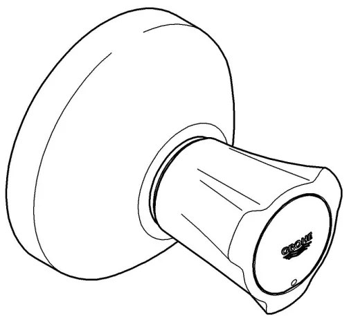 GROHE 19806001 - COSTA L Finitura valvola incassata 20-200 mm, cromo lucido