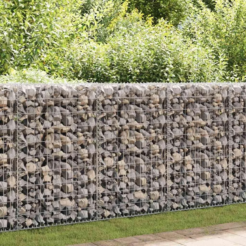 Gabbione Con Copertura İn Acciaio Zincato 100x60x100 Cm /