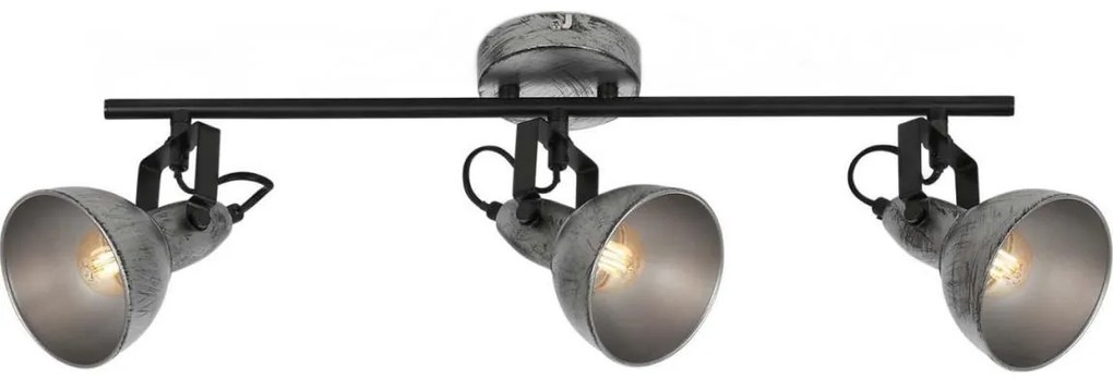 Briloner 2049-034 - Faretto RETRO 3xE14/40W/230V grigio