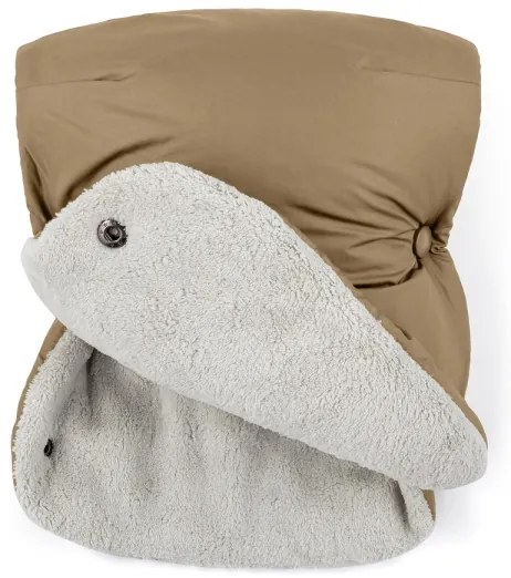 PETITE&MARS - SET Coprigambe per bambini 3in1 JIBOT + stroller mano muff marrone